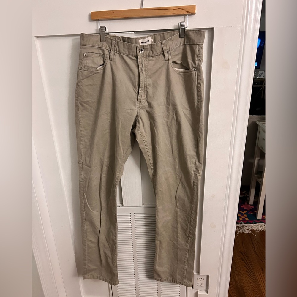 Taylor Stitch Men's Tan Textured Pants